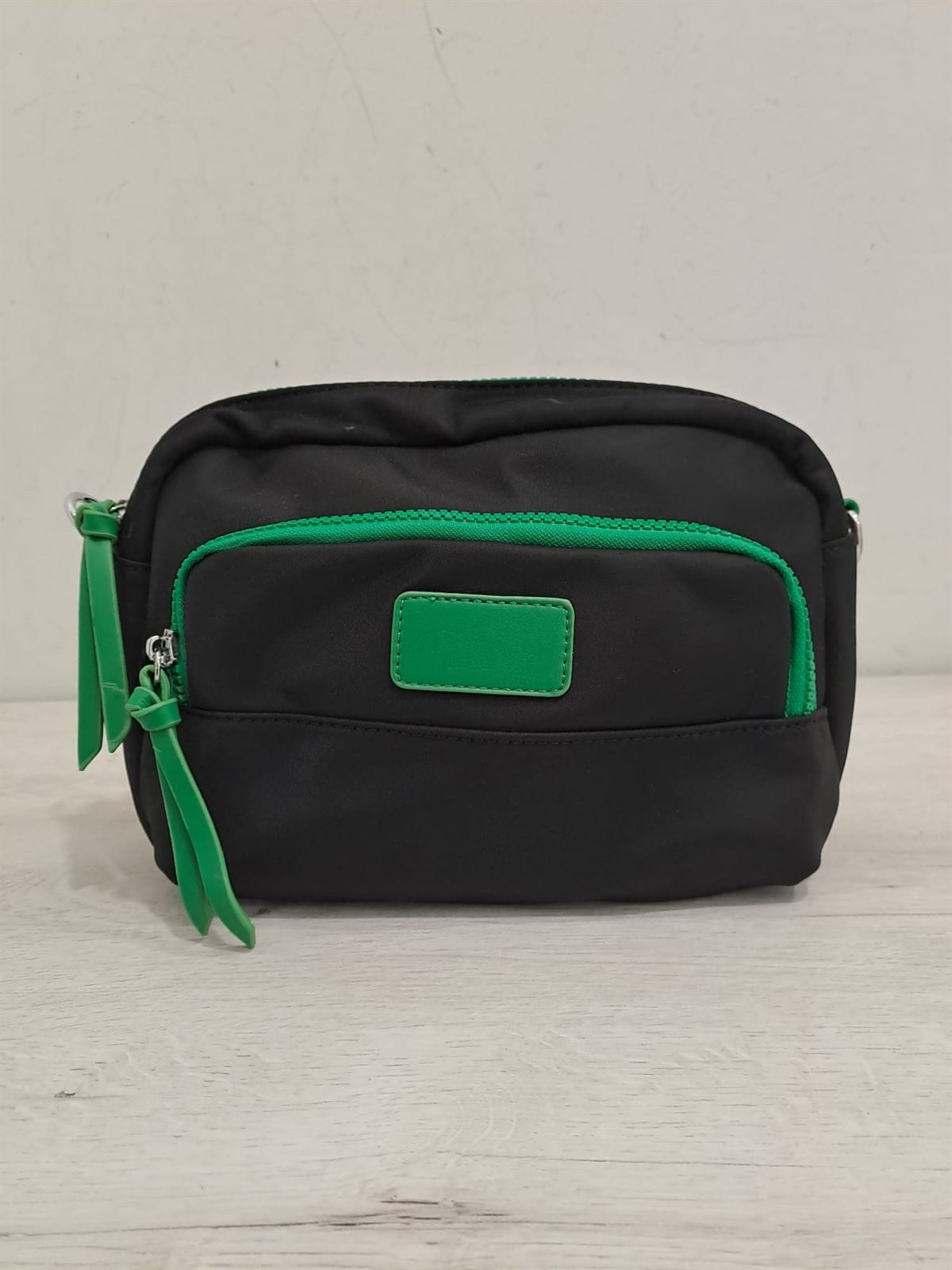 Bolso negro/verde - Imagen 1