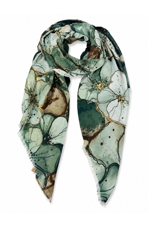 Foulard estampado verde - Imagen 1