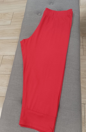 Legging roja corta - Imagen 1