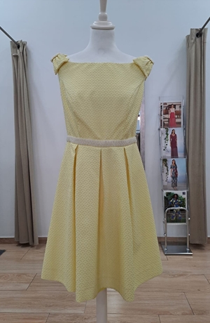 Vestido amarillo corto, Lisa - Imagen 1