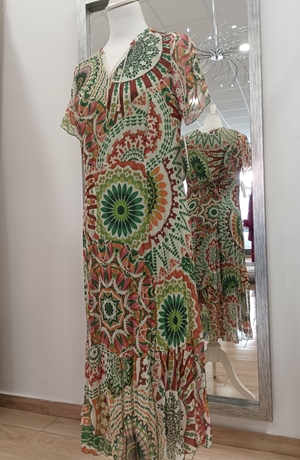 Vestido de gasa mandalas - Imagen 1